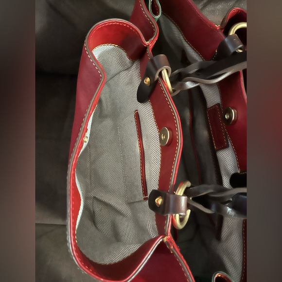 Dooney & Bourke EUC  Florentine Leather Large Zip Barlow - Picture 8 of 15